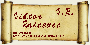 Viktor Raičević vizit kartica